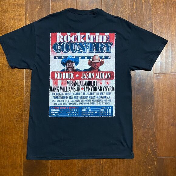 Fruit Of The Loom Kid Rock Jason Aldean Rock The Country Tour Concert Tee Mens M - Picture 4 of 8
